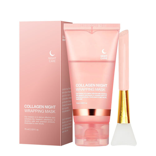Collagen Night Wrapping Mask Facial Hydrating Moisturizing Peel-Off Mask